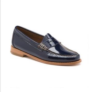 Bass Whitney Weejuns - Blue Patent